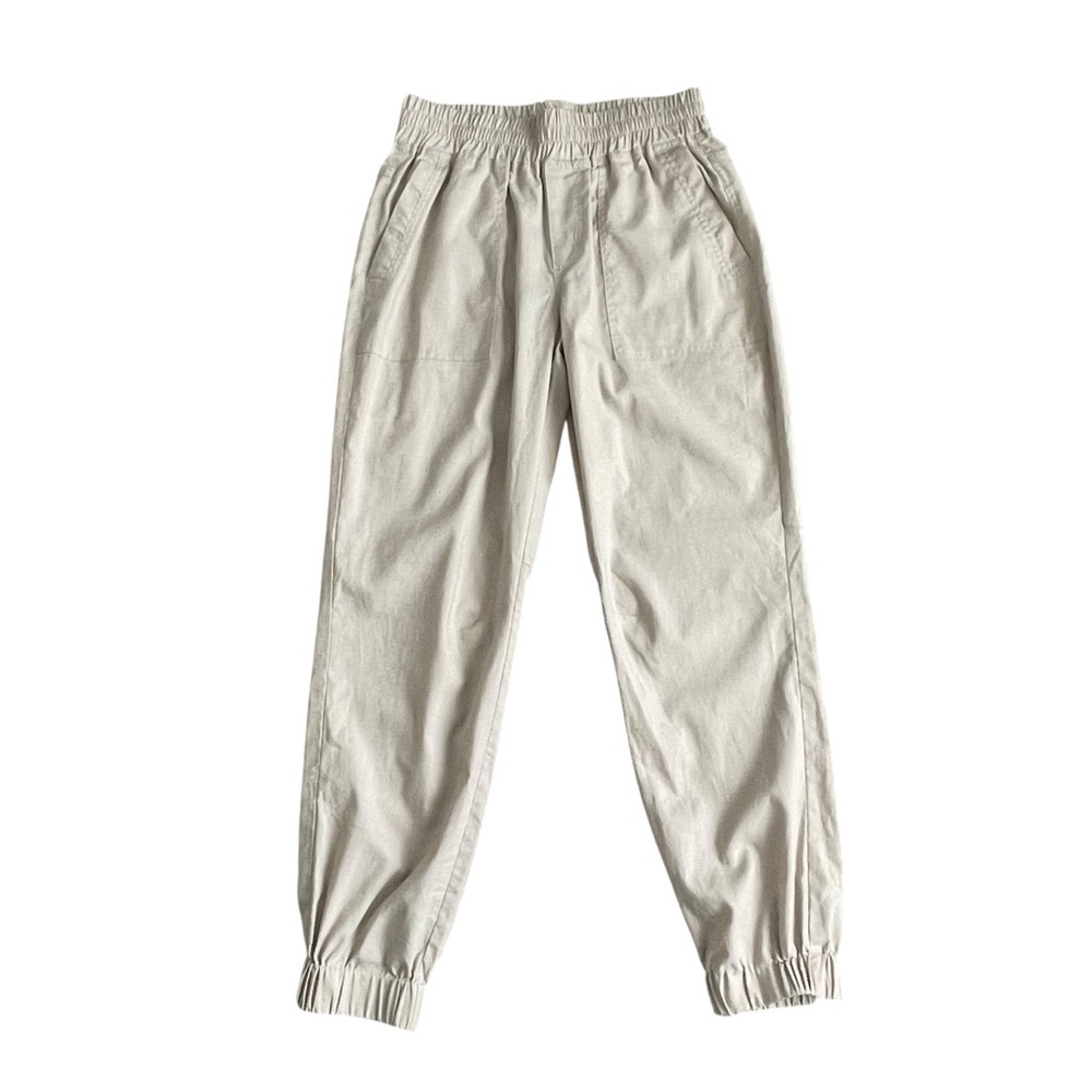 Prana Mantra Drawstring Jogger Pants in Beige Women’s Size XS Hemp Lightweight - Picture 2 of 9